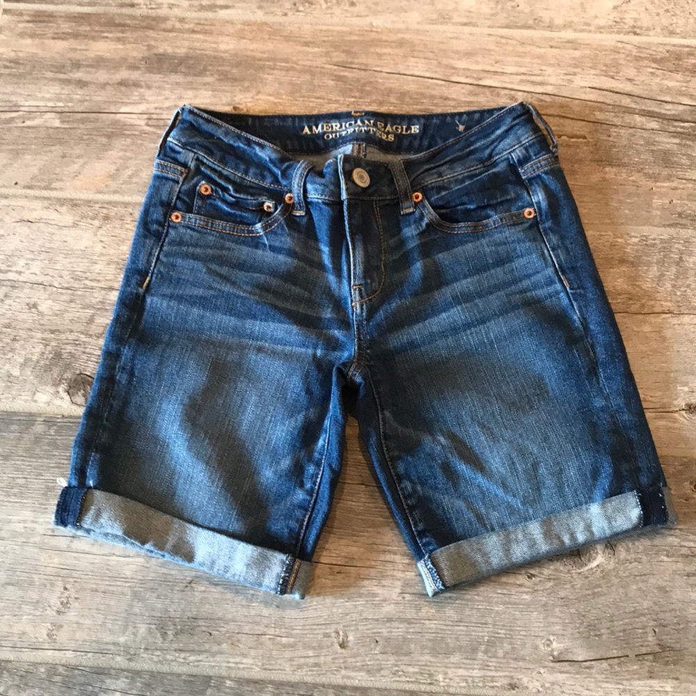 American Eagle Jean Short Bermuda Length
